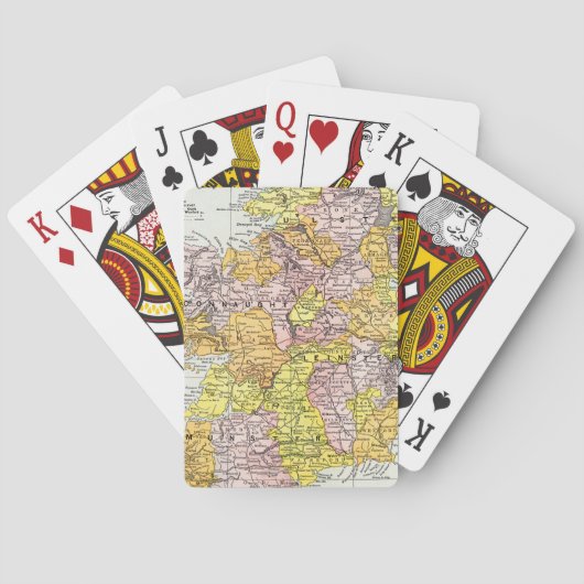 Jeu De Cartes CARTE : IRLANDE, c1890 (dos)