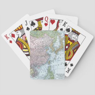 JEU DE CARTES CARTE : L'ASIE DE L'EST, 1907