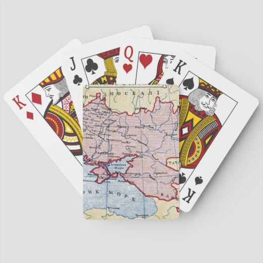 Jeu De Cartes CARTE : L'UKRAINE, c1906 (dos)