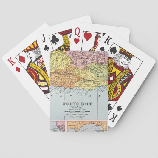JEU DE CARTES CARTE : PORTO RICO, 1900 (dos)