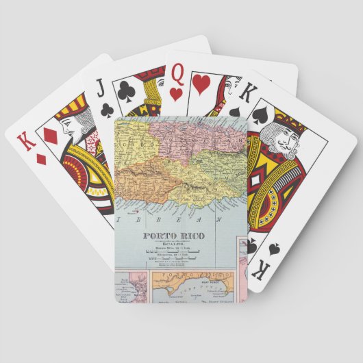 JEU DE CARTES CARTE : PORTO RICO, 1900 (dos)