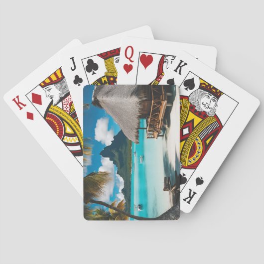 Jeu De Cartes Carte postale de Bora Bora (2) (dos)