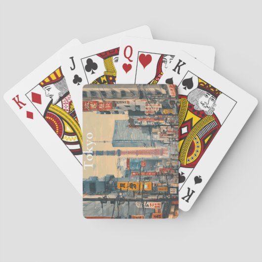 Jeu De Cartes Carte postale de Tokyo (4) (dos)