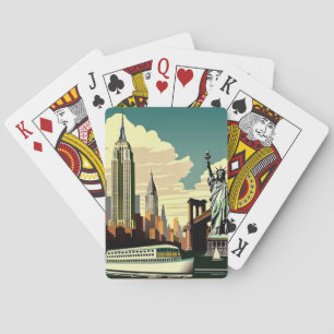 Jeu De Cartes Carte postale New York City Jouer des cartes
