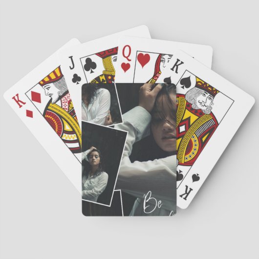 Jeu De Cartes Carte stylisée recouverte de plastique (dos)