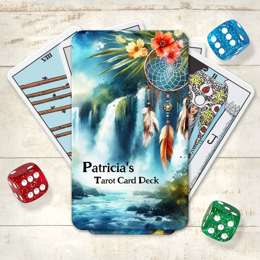 Jeu De Cartes Carte Tarot Shaman Dreamcatcher Tropical Waterfall