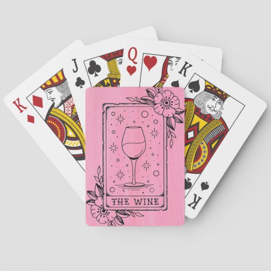 Jeu De Cartes Carte Tarot Vin (dos)