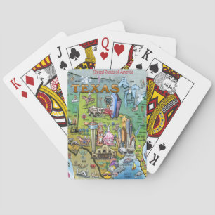 Jeu De Cartes Carte Texas USA