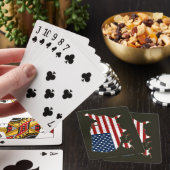Jeu De Cartes Carte USA avec drapeau américain (In Situ)