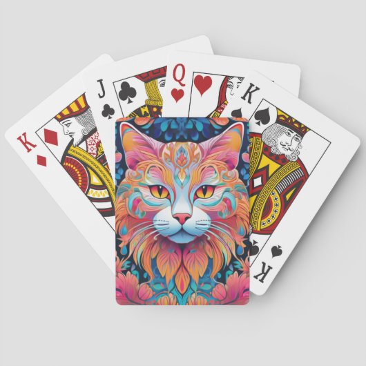 Jeu De Cartes Carte Vector Cat (dos)