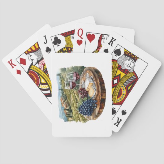 Jeu De Cartes Carte Vin Pays (dos)