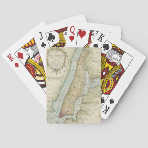 Jeu De Cartes Carte vintage de New York (1869)