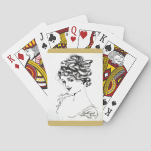 Jeu De Cartes Cartes 1917 de jeu de Nouveau d'art !