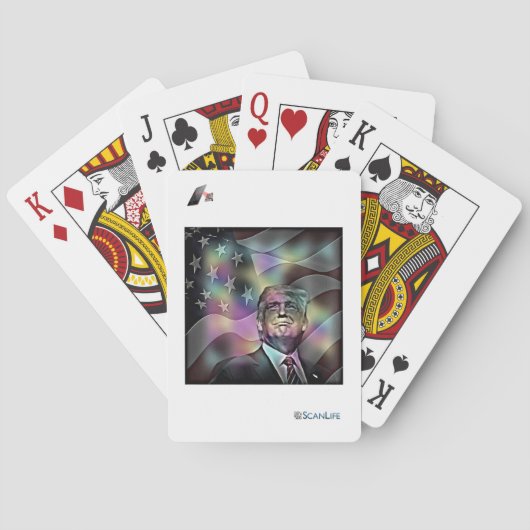 Jeu De Cartes Cartes à puce de Donald Trump (dos)