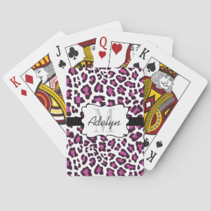 Jeu De Cartes Cartes blanches noires pourpres d'empreinte de