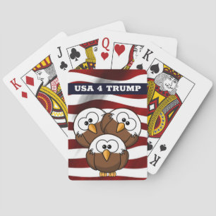 Jeu De Cartes Cartes classiques "ÉTATS-UNIS POUR TRUMP" avec un