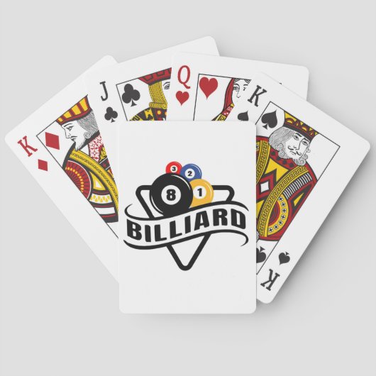 Jeu De Cartes Cartes de billard (dos)