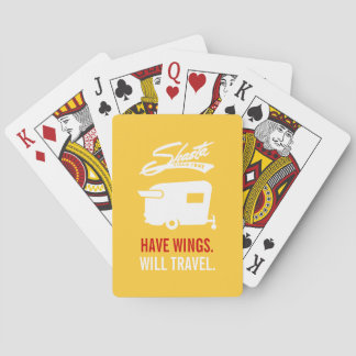 Jeu De Cartes Cartes de camping Yellow Shasta Camper RV