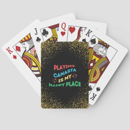 Jeu De Cartes Cartes de Canasta Pailletées (dos)
