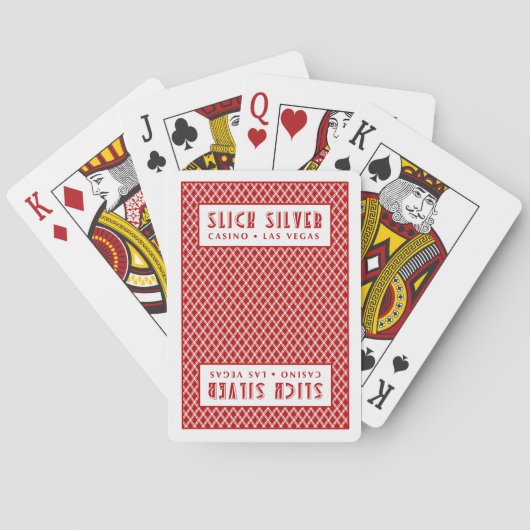 Jeu De Cartes Cartes de casino Slick Silver (dos)