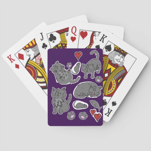 Jeu De Cartes cartes de chaton (dos)