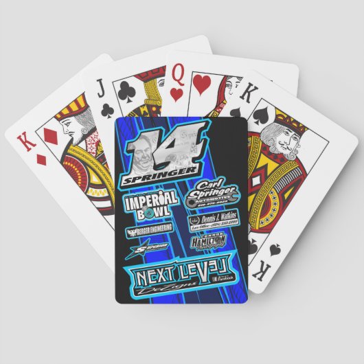 Jeu De Cartes Cartes de Cj Springer (dos)