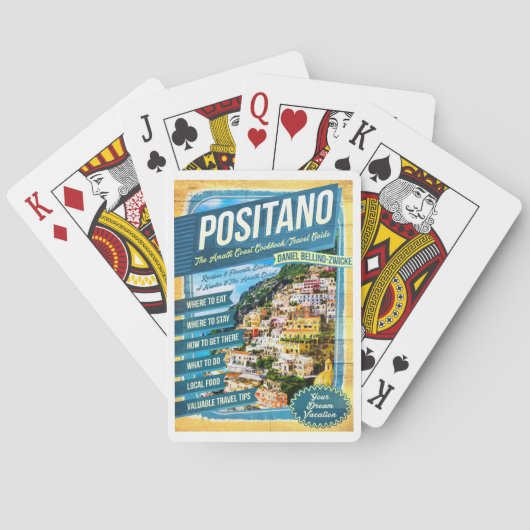 JEU DE CARTES CARTES DE CÔTE POSITANO AMALFI (dos)
