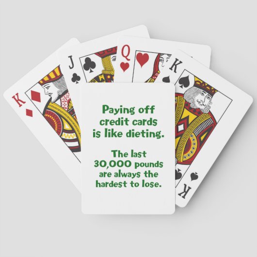 Jeu De Cartes Cartes de crédit... (dos)