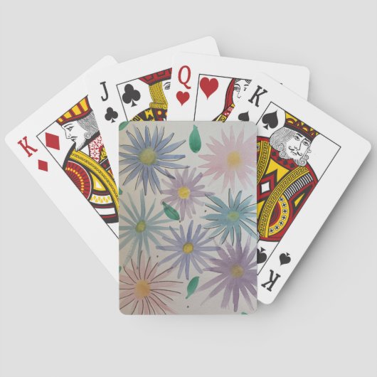 Jeu De Cartes Cartes de fleurs de grand-mère (dos)