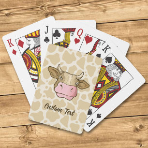 Jeu De Cartes Cartes De Jeu À La Tête De Vache
