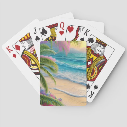 Jeu De Cartes Cartes De Jeu Avant Plage (dos)