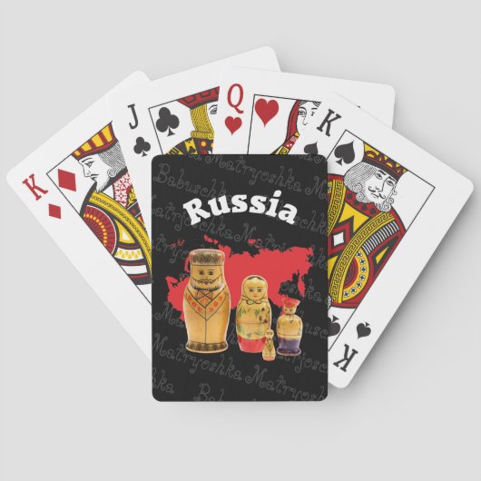 Jeu De Cartes Cartes de jeu Babouchka Matrjoschka Matryoshka (dos)