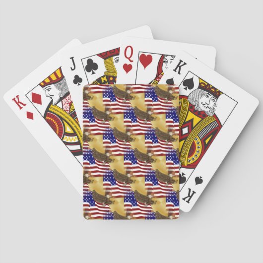 Jeu De Cartes Cartes de jeu Bicycle® Stars et Stripes (dos)