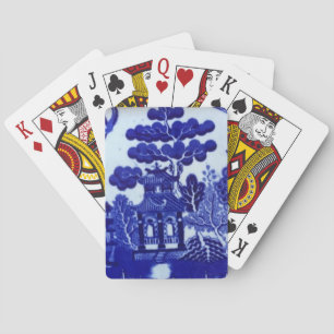 Jeu De Cartes Cartes de jeu bleues de saule