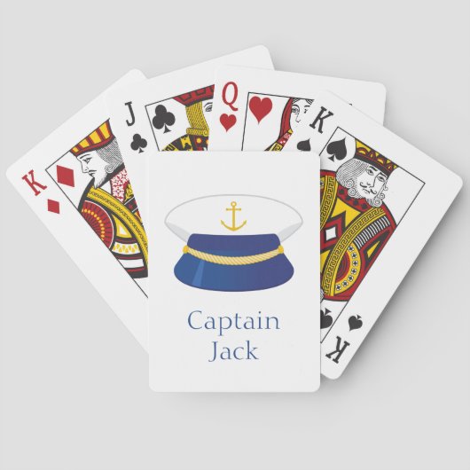 Jeu De Cartes Cartes de jeu Casquette du capitaine (dos)