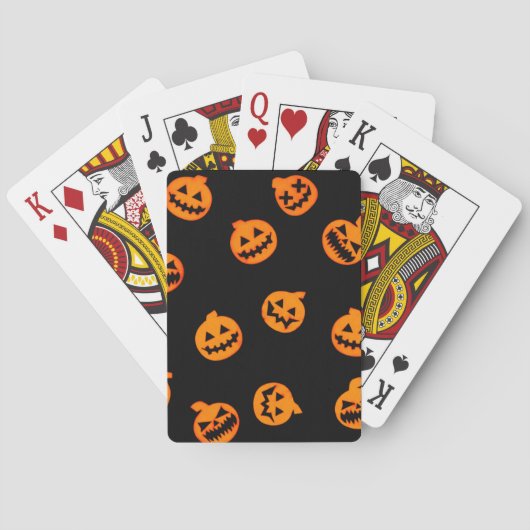 Jeu De Cartes Cartes de jeu citrouilles Halloween (dos)