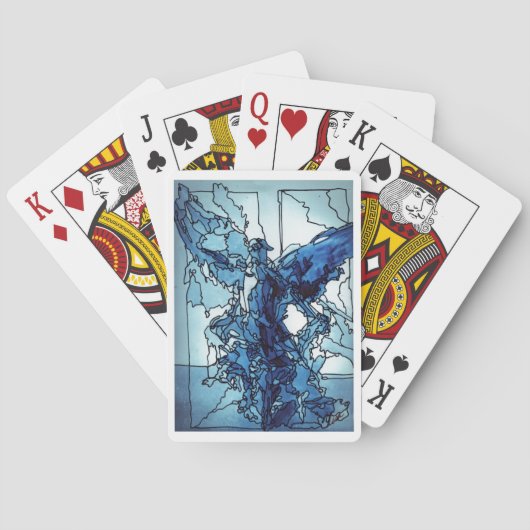 Jeu De Cartes Cartes de Jeu Classique Bleu Angel (dos)