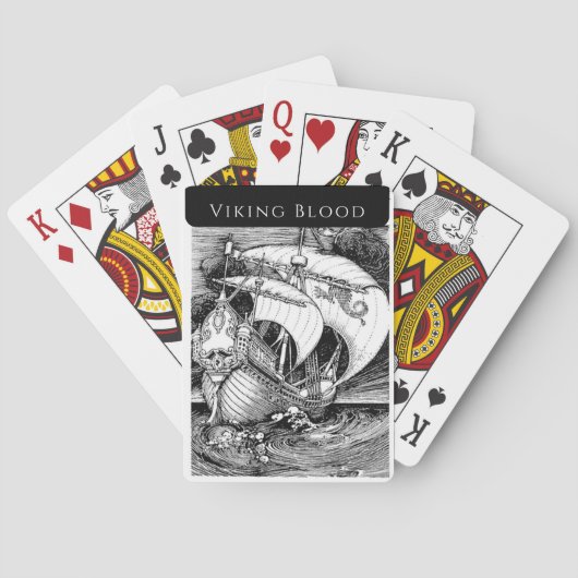 Jeu De Cartes Cartes de jeu classique Viking Blood (dos)