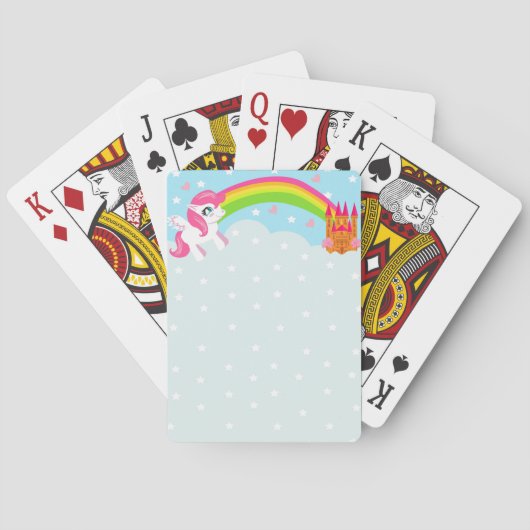 Jeu De Cartes cartes de jeu classiques de licorne mignonne (dos)