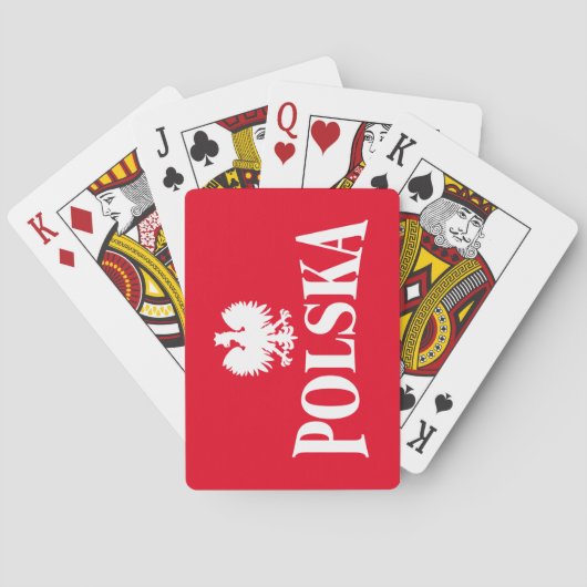 Jeu De Cartes Cartes de jeu d'aigle polonais (dos)