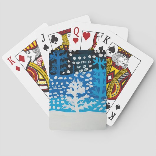 Jeu De Cartes Cartes de jeu d'art d'hiver (dos)