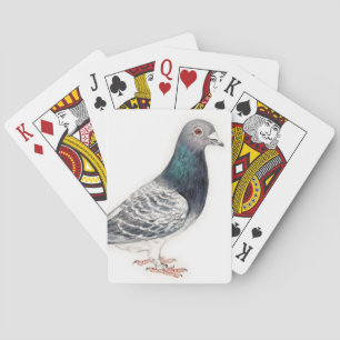 Jeu De Cartes Cartes de jeu d'art d'oiseau de pigeon