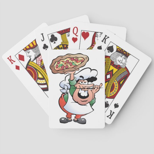 Jeu De Cartes Cartes de jeu de Baker de pizza (dos)