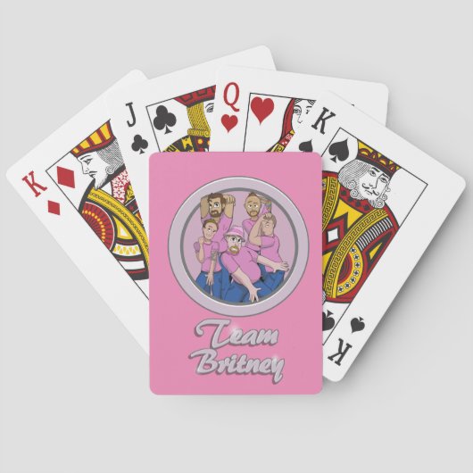 Jeu De Cartes Cartes de jeu de Britney d'équipe (dos)