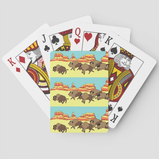 Jeu De Cartes Cartes de jeu de Buffalo de Soutwest (dos)