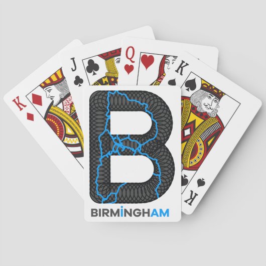 Jeu De Cartes Cartes de jeu de canaux de Birmingham (dos)