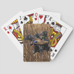 Jeu De Cartes Cartes de jeu de chasse au Labrador et au canard