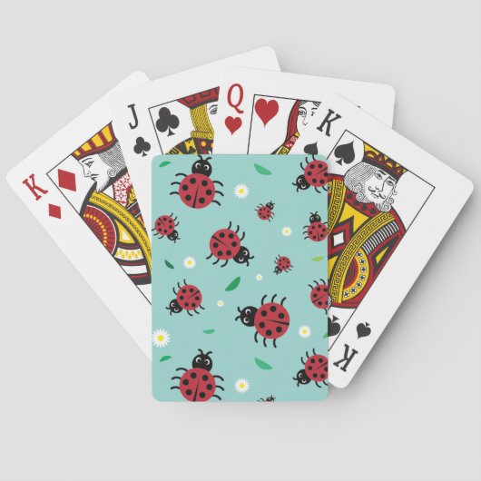Jeu De Cartes Cartes de jeu de coccinelles (dos)