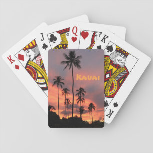 Jeu De Cartes Cartes de jeu de coucher du soleil de Kauai