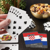 Jeu De Cartes Cartes de jeu de drapeau de la Croatie (In Situ)
